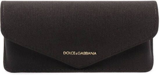Dolce & Gabbana Eyewear Zonnebril met cat-eye montuur Goud