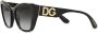 Dolce & Gabbana Eyewear Zonnebril met cat-eye montuur Grijs - Thumbnail 2