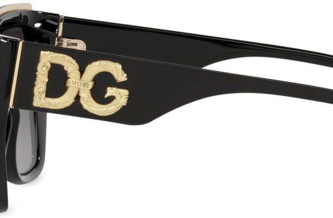 Dolce & Gabbana Eyewear Zonnebril met cat-eye montuur Grijs
