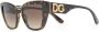 Dolce & Gabbana Eyewear Zonnebril met kattenoog montuur Bruin - Thumbnail 2