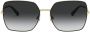 Dolce & Gabbana Eyewear Zonnebril met logo montuur Zwart - Thumbnail 2