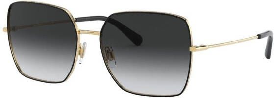 Dolce & Gabbana Eyewear Zonnebril met logo montuur Zwart