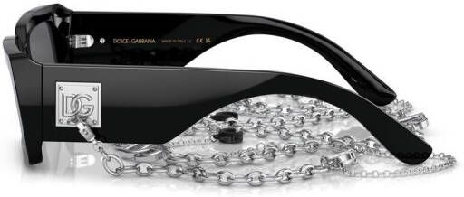 Dolce & Gabbana Eyewear Zonnebril met logoplakkaat Zwart