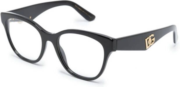 Dolce & Gabbana Eyewear DG3371 bril met logoplakkaat Zwart