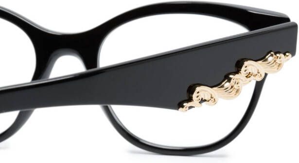 Dolce & Gabbana Eyewear DG3371 bril met logoplakkaat Zwart