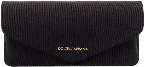 Dolce & Gabbana Eyewear Zonnebril met oversized montuur Goud
