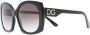 Dolce & Gabbana Eyewear Zonnebril met oversized montuur Zwart - Thumbnail 2