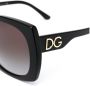 Dolce & Gabbana Eyewear Zonnebril met oversized montuur Zwart - Thumbnail 3