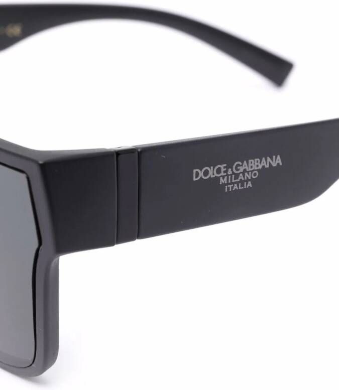 Dolce & Gabbana Eyewear Zonnebril met oversized montuur Zwart