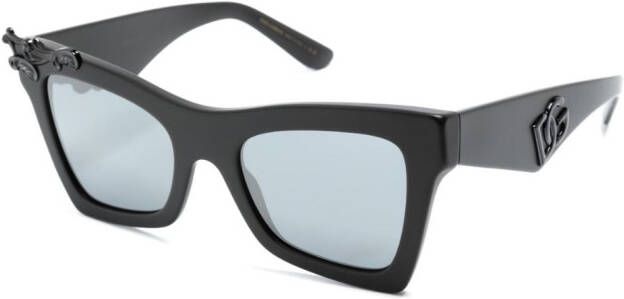 Dolce & Gabbana Eyewear Zonnebril met oversized vlinder montuur Zwart