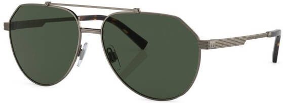Dolce & Gabbana Eyewear Zonnebril met piloten montuur Metallic