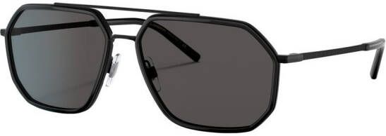 Dolce & Gabbana Eyewear Zonnebril met piloten montuur Zwart