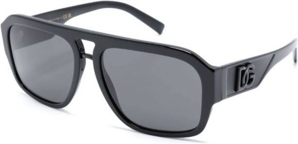 Dolce & Gabbana Eyewear Zonnebril met piloten montuur Zwart