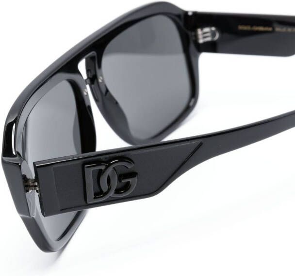 Dolce & Gabbana Eyewear Zonnebril met piloten montuur Zwart