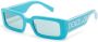 Dolce & Gabbana Eyewear Zonnebril met rechthoekig montuur Blauw - Thumbnail 2