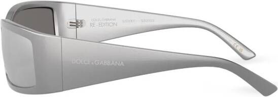 Dolce & Gabbana Eyewear Zonnebril met rechthoekig montuur Grijs