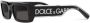 Dolce & Gabbana Eyewear Zonnebril met rechthoekig montuur Zwart - Thumbnail 2