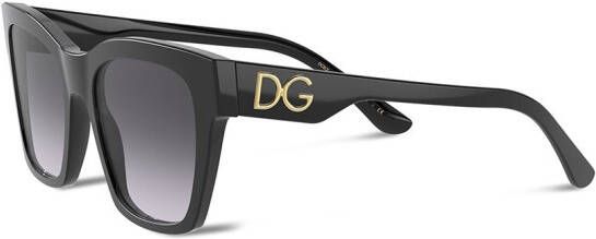 Dolce & Gabbana Eyewear Zonnebril met rond montuur Zwart