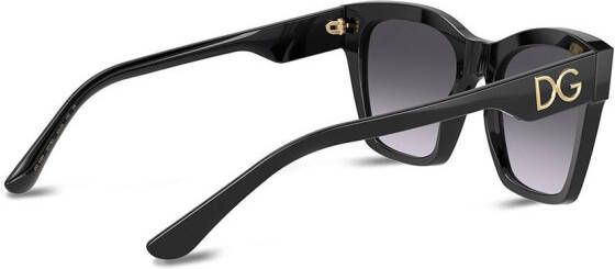 Dolce & Gabbana Eyewear Zonnebril met rond montuur Zwart