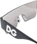 Dolce & Gabbana Eyewear Zonnebril met schild montuur Zwart - Thumbnail 3