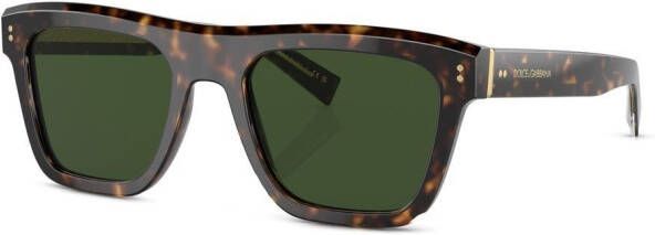 Dolce & Gabbana Eyewear Zonnebril met schildpadschild design Groen