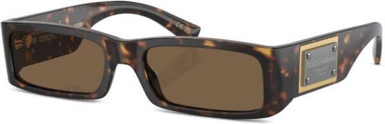 Dolce & Gabbana Eyewear Zonnebril met schildpadschild design Groen