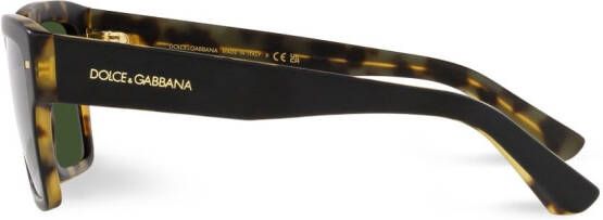 Dolce & Gabbana Eyewear Zonnebril met schildpadschild design Zwart