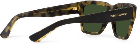 Dolce & Gabbana Eyewear Zonnebril met schildpadschild design Zwart