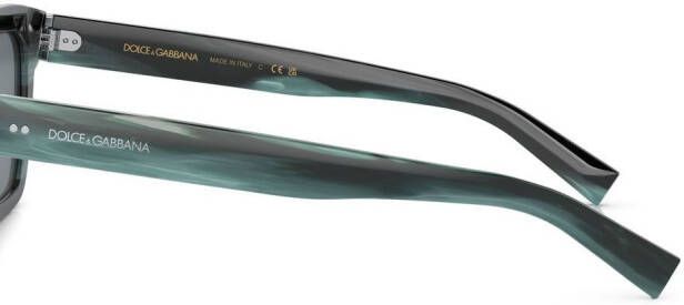 Dolce & Gabbana Eyewear Zonnebril met vierkant montuur Blauw
