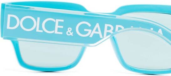 Dolce & Gabbana Eyewear Zonnebril met vierkant montuur Blauw