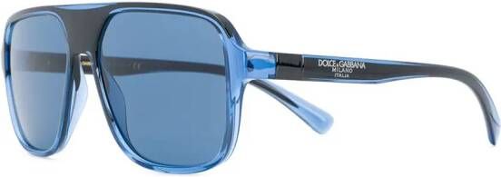 Dolce & Gabbana Eyewear Zonnebril met vierkant montuur Blauw