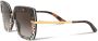 Dolce & Gabbana Eyewear Zonnebril met vierkant montuur Bruin - Thumbnail 2