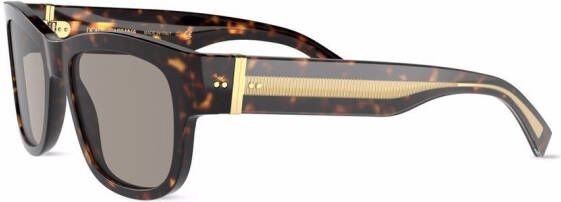 Dolce & Gabbana Eyewear Zonnebril met vierkant montuur Bruin