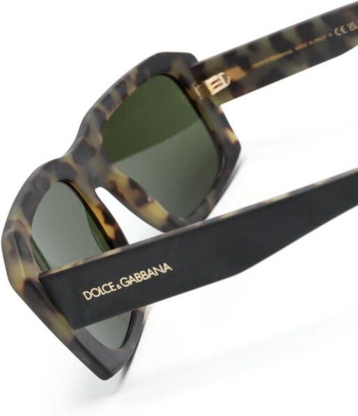 Dolce & Gabbana Eyewear Zonnebril met vierkant montuur Grijs