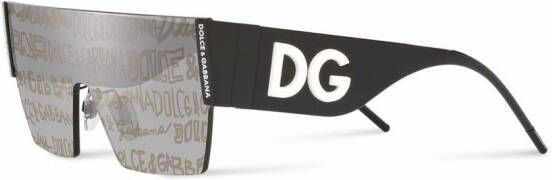 Dolce & Gabbana Eyewear Zonnebril met vierkant montuur Grijs