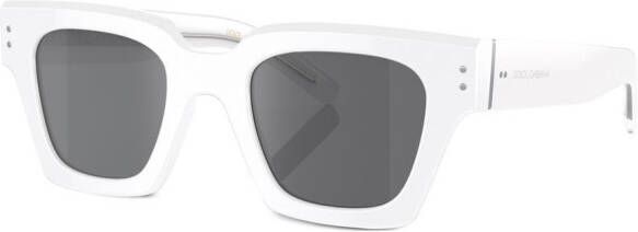 Dolce & Gabbana Eyewear Zonnebril met vierkant montuur Wit