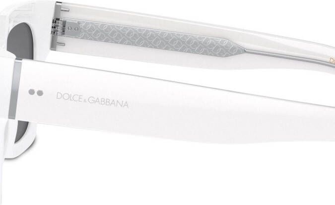 Dolce & Gabbana Eyewear Zonnebril met vierkant montuur Wit