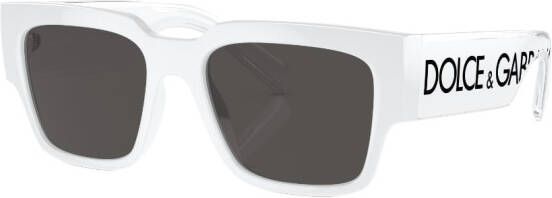 Dolce & Gabbana Eyewear Zonnebril met vierkant montuur Wit
