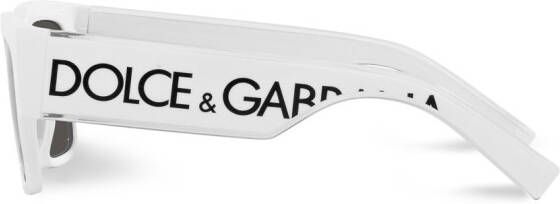 Dolce & Gabbana Eyewear Zonnebril met vierkant montuur Wit