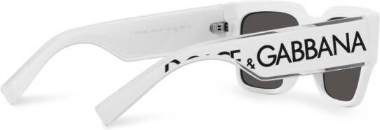 Dolce & Gabbana Eyewear Zonnebril met vierkant montuur Wit
