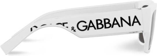 Dolce & Gabbana Eyewear Zonnebril met vierkant montuur Wit