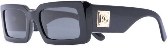 Dolce & Gabbana Eyewear Zonnebril met vierkant montuur Zwart
