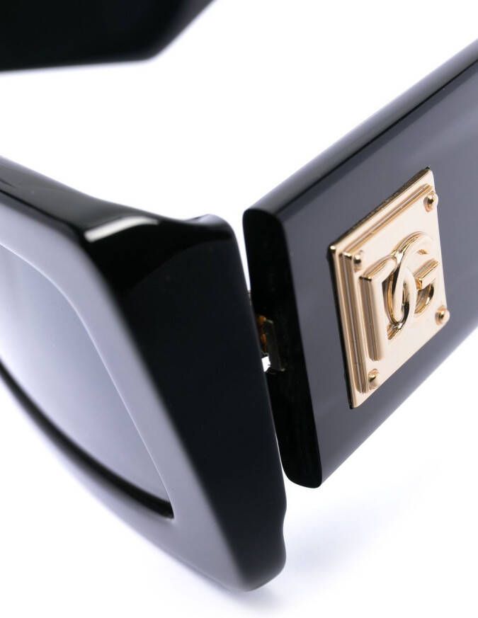 Dolce & Gabbana Eyewear Zonnebril met vierkant montuur Zwart