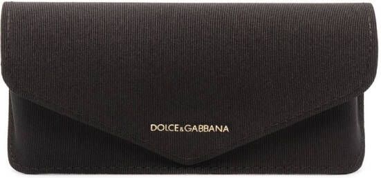 Dolce & Gabbana Eyewear Zonnebril met vierkant montuur Zwart
