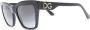 Dolce & Gabbana Eyewear Zonnebril met vierkant montuur Zwart - Thumbnail 2