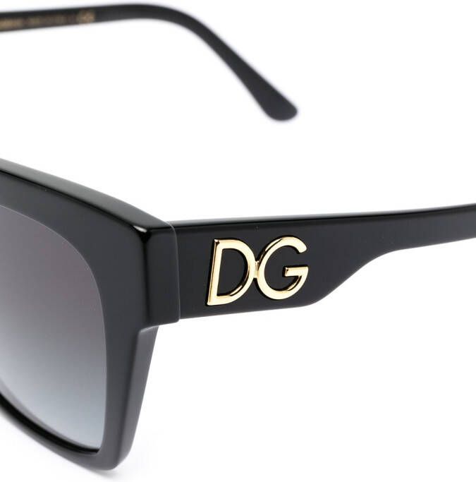 Dolce & Gabbana Eyewear Zonnebril met vierkant montuur Zwart