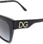 Dolce & Gabbana Eyewear Zonnebril met vierkant montuur Zwart - Thumbnail 3