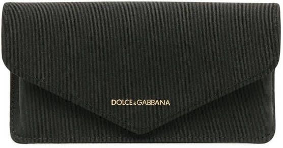 Dolce & Gabbana Eyewear Zonnebril met vierkant montuur Zwart
