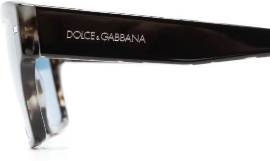 Dolce & Gabbana Eyewear Zonnebril met vierkant montuur Zwart