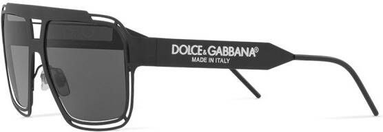 Dolce & Gabbana Eyewear Zonnebril met vierkant montuur Zwart